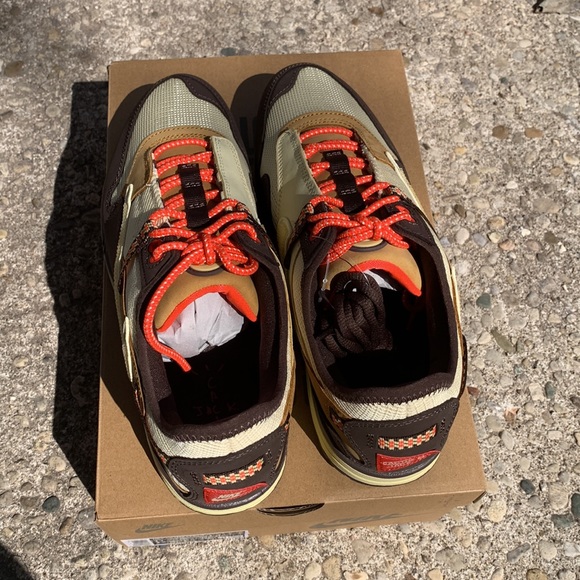 NEW Travis Scott x Nike AirMax 1 Baroque Brown Size 11 Men - Picture 7 of 15